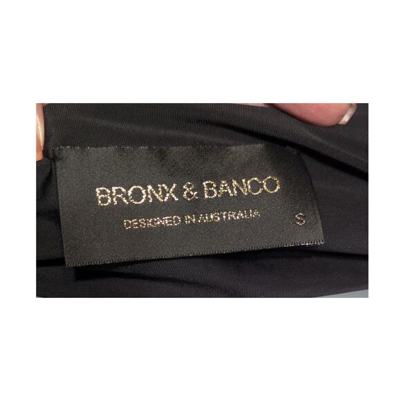 Bronx and Banco Cleopatra Small Black Maxi Dress Designer Gown Sexy Halter Dress - Picture 6 of 16
